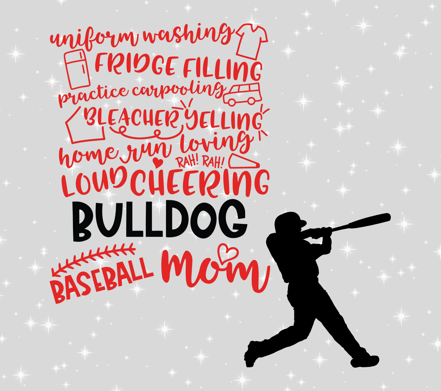 Bulldog baseball mom