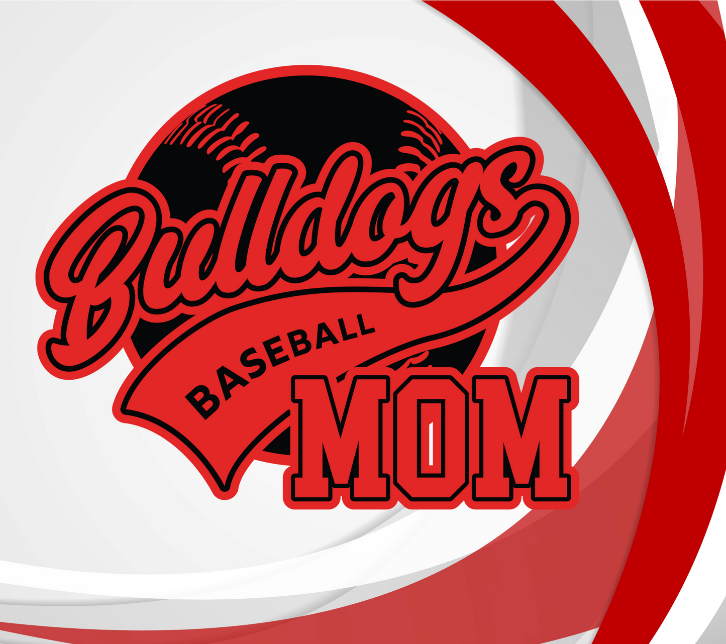 Bulldog baseball mom 2